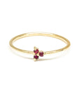 Ruby Trio Ring - Magpie Jewellery