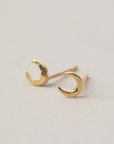 Crescent Moon Studs | Magpie Jewellery