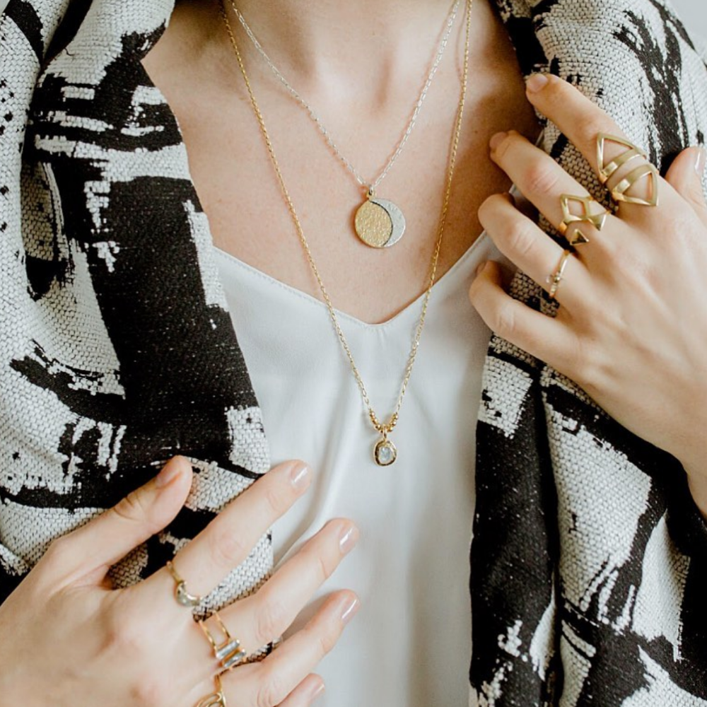 Moon Coin Necklace - Magpie Jewellery