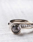 Full Moon Solitaire Diamond & Gold Engagement Ring | Magpie Jewellery
