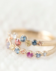 Multi-Coloured Sapphire Festival Ring - Magpie Jewellery