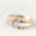 Multi-Coloured Sapphire Festival Ring - Magpie Jewellery