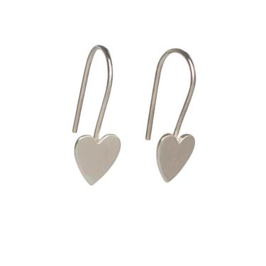 Heart Drop Earrings - Magpie Jewellery