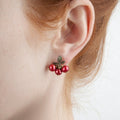 Cranberry Stud Earrings - Magpie Jewellery