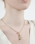 Three Pea Pod Necklace - Magpie Jewellery
