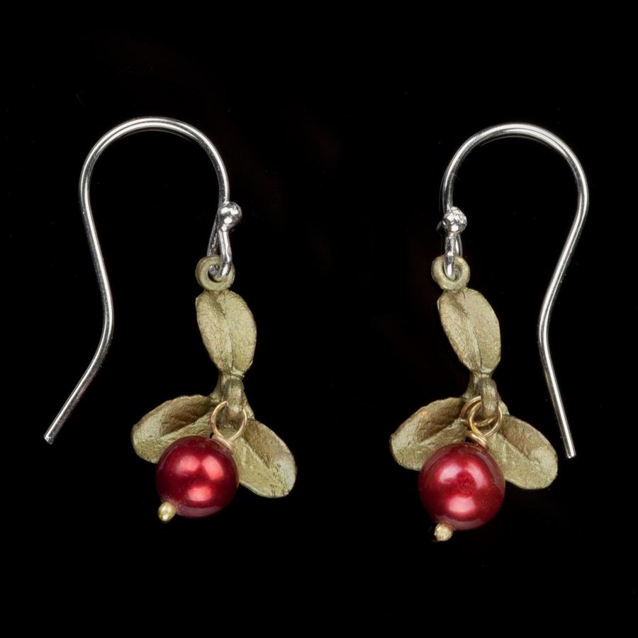 Cranberry Drop Earrings - Magpie Jewellery