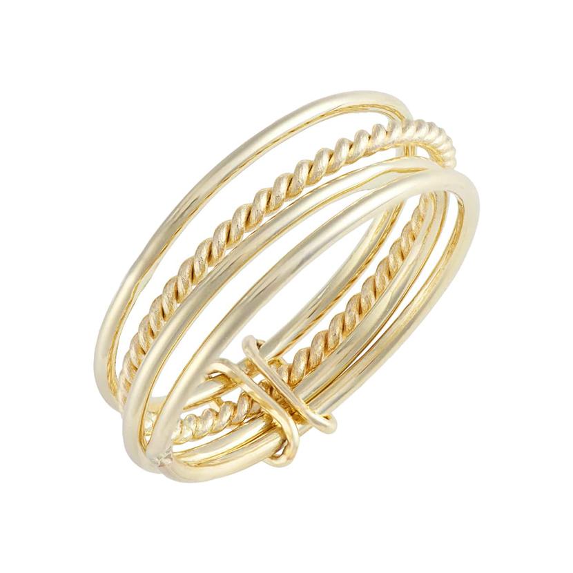 Four Stacking Ring Set - Magpie Jewellery