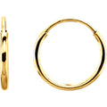 Yellow Gold Hoop Earrings - Magpie Jewellery
