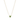 A vibrant heart shaped gemstone pendant on a dainty 14-karat gold chain. 