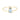 14-karat gold ring showcasing a pear-shaped swiss blue topaz with a light-catching diamond at the tip.