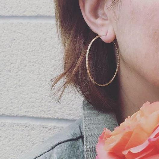Twist Hoops - Magpie Jewellery