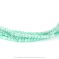 Strung 'Wrap' amazonite gemstone bead necklace with attached / integrated charm clasp.
Anne Sportun tag charm, and beaded charm included.