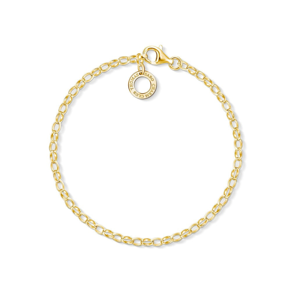 Fine Link Charm Bracelet - Gold Vermeil - Magpie Jewellery