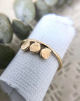 14k Pebble Ring - Magpie Jewellery