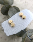 14k Pebble Studs - Magpie Jewellery