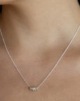 Twist Necklace - Mini | Magpie Jewellery | Silver | On Model