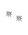 Icon Starburst Studs - Sapphires & Silver - Magpie Jewellery