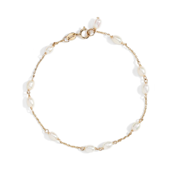 Spaced Keshi Pearl Bracelet - Magpie Jewellery