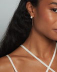 Petite Oval Pearl Threader Earrings - Magpie Jewellery