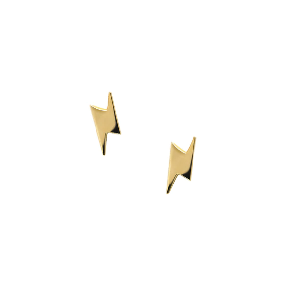 Icon Lightning Studs Earring Studs - Gold - Magpie Jewellery