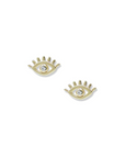 Mel Soldera Evil Eye Lash Studs - Magpie Jewellery