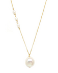 Baroque Pearl Drop Pendant Necklace - Magpie Jewellery