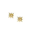 Icon Vintage Starburst Studs - Gold & Diamond - Magpie Jewellery