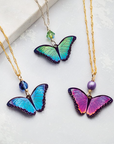 Bindi Butterfly Pendant Necklace - Magpie Jewellery