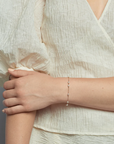 Spaced Keshi Pearl Bracelet - Magpie Jewellery