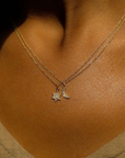 Gold Luna Diamond Necklace - Magpie Jewellery