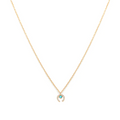 Luck Necklace Gold, Turquoise & Diamond - Magpie Jewellery