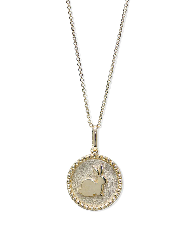 Dew Drop Year of The Rabbit Medallion | Magpie Jewellery