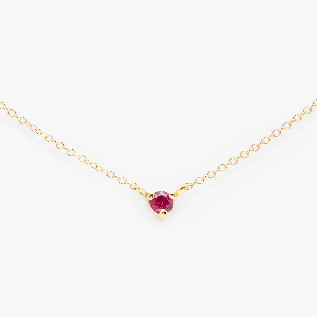 Ruby Birthstone Necklace | Magpie Jewellery