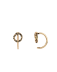 Tiny Open Circle 14K Gold Hugs | Magpie Jewellery