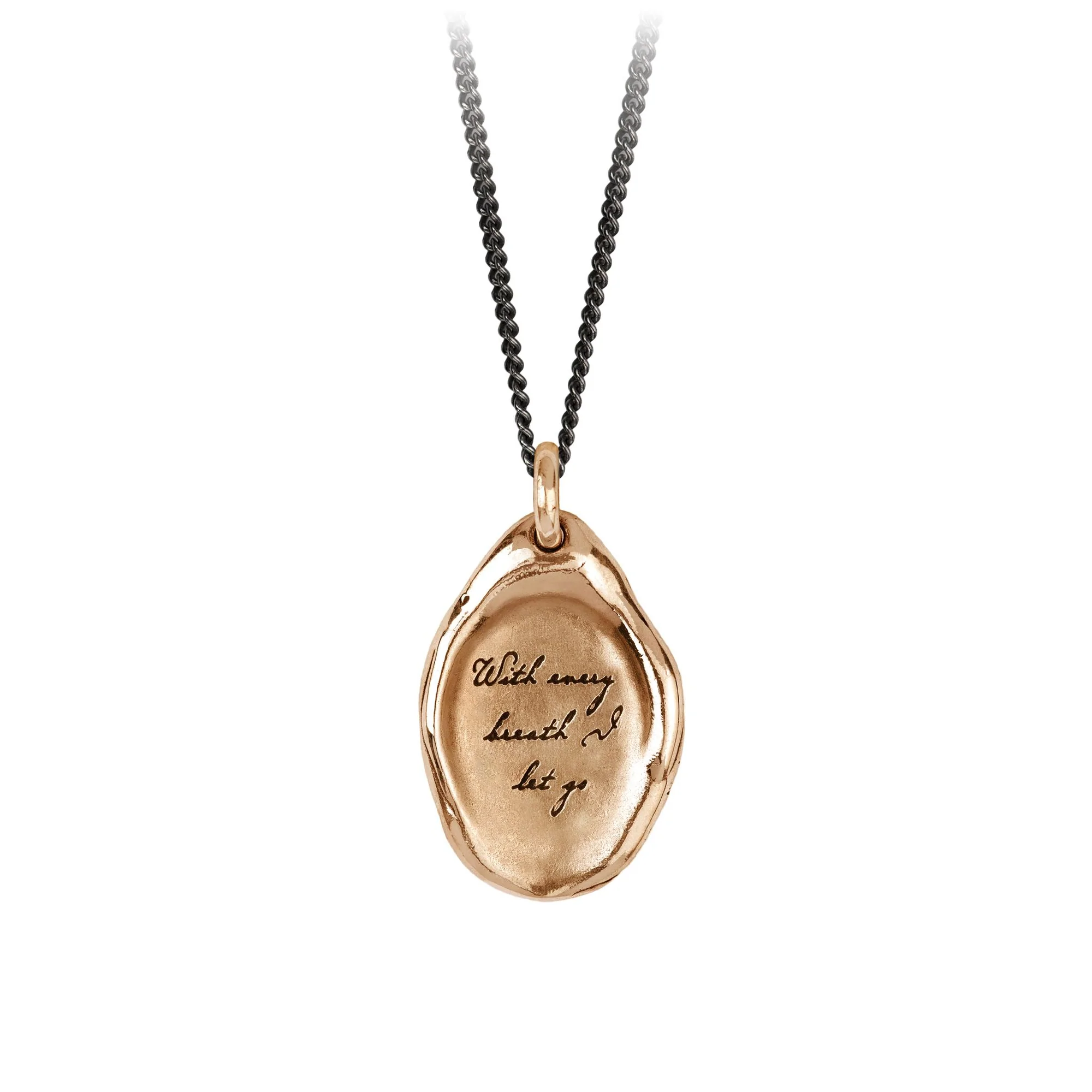 With Every Breath I Let Go Affirmation Talisman | Magpie Jewellery