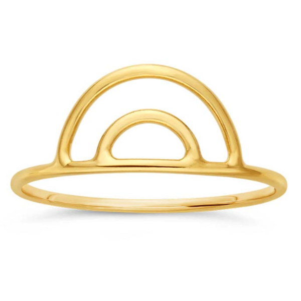 Gold-Filled Double Arch Ring - Magpie Jewellery