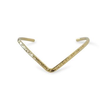 Textured Chevron Cuff - Magpie Jewellery