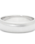 14K White Gold Smooth 6mm Wide Band | Magpie Jewellery