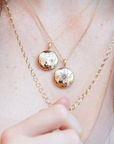 Gothic Diamond Locket Necklace - Gold, White Topaz & Diamond - Magpie Jewellery