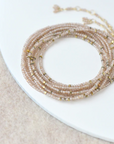 Brown Zircon Wrap Bracelet - Magpie Jewellery
