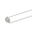 Dew Drop Evil Eye Necklace - White Sapphire - Magpie Jewellery