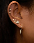 Icon Star Earring Studs - Gold - Magpie Jewellery