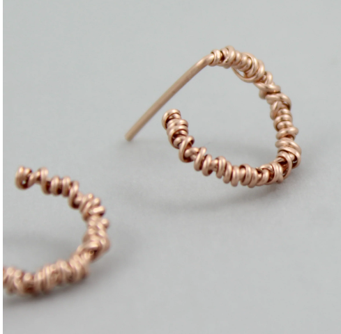 Rose Gold Circle Stud | Magpie Jewellery