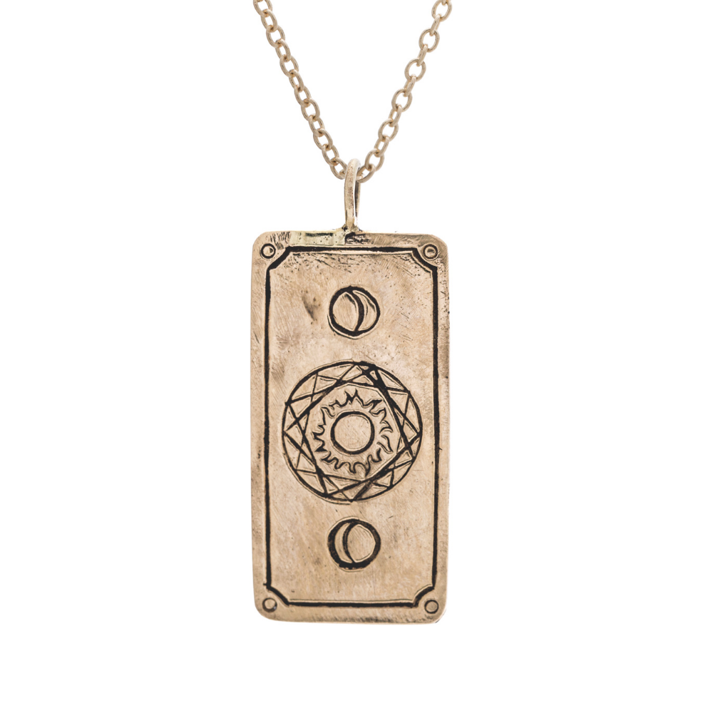 The Sun Tarot Card Necklace - Magpie Jewellery