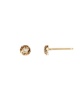 Stone Set 14K Gold Studs Extra Large Nugget | Magpie Jewellery