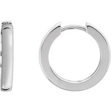 18mm Huggie Hoops - Magpie Jewellery