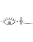 Matte Finish Eye Stud - Magpie Jewellery