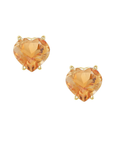 Citrine Sweetheart Gem Stud Earrings | Magpie Jewellery