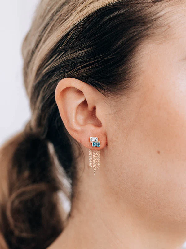 Deux Carré Fringe Earring | Magpie Jewellery