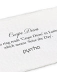 Carpe Diem (Seize the Day) Band Ring